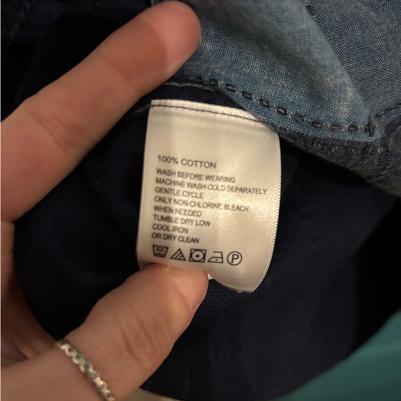 Tommy Bahama Men’s Navy Quilted Button Down Shirt Size XL - Picture 4 of 6